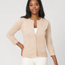 Lurex Cardigan with Ribbed Trim