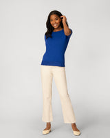 Elbow Sleeve Crewneck Sweater