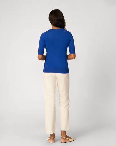 Elbow Sleeve Crewneck Sweater