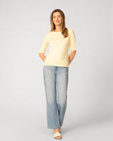 Elbow Sleeve Crewneck Sweater