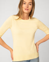 Elbow Sleeve Crewneck Sweater