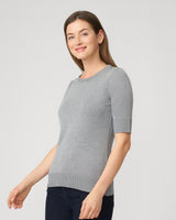 Elbow Sleeve Crewneck Sweater