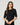 Elbow Sleeve Crewneck Sweater Jet Black