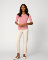 Elbow Sleeve Crewneck Sweater