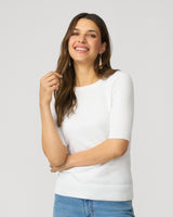 Elbow Sleeve Crewneck Sweater