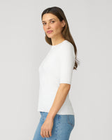 Elbow Sleeve Crewneck Sweater