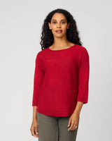 Rib Stitch Detail Midweight Sweater