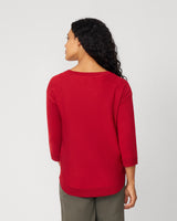 Rib Stitch Detail Midweight Sweater