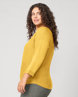 Rib Stitch Detail Midweight Sweater