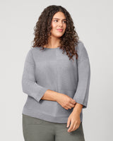 Rib Stitch Detail Midweight Sweater