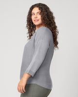 Rib Stitch Detail Midweight Sweater
