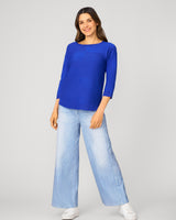 Rib Stitch Detail Midweight Sweater