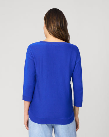 Rib Stitch Detail Midweight Sweater