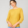 Rib Stitch Detail Midweight Sweater