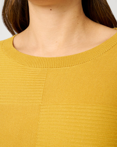 Rib Stitch Detail Midweight Sweater