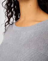 Rib Stitch Detail Midweight Sweater