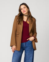 V-Neck Rib Tunic Sweater