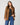 V-Neck Rib Tunic Sweater