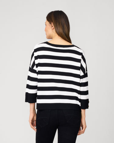 Stripe Drop Shoulder Sweater
