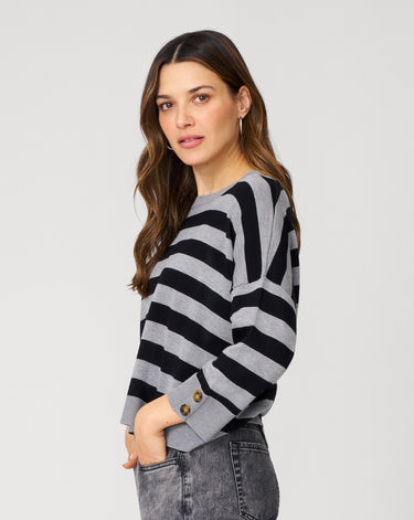 Stripe Drop Shoulder Sweater