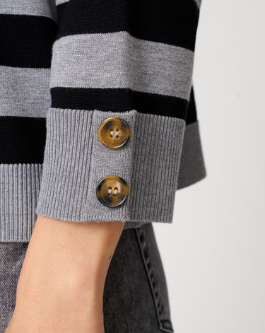 Stripe Drop Shoulder Sweater