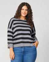 Stripe Drop Shoulder Sweater