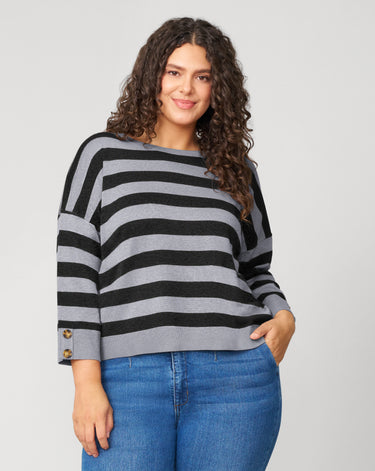 Stripe Drop Shoulder Sweater