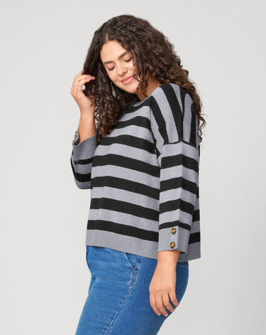 Stripe Drop Shoulder Sweater