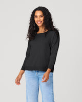 Button Back Rib Knit Sweater