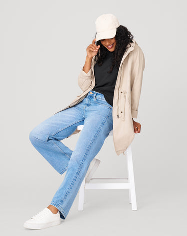 Button Back Rib Knit Sweater