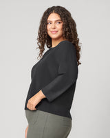 Button Back Rib Knit Sweater