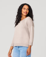 Button Back Rib Knit Sweater