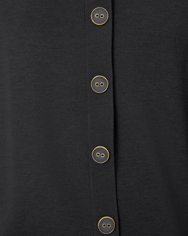 Button Back Rib Knit Sweater