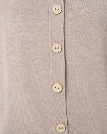 Button Back Rib Knit Sweater