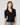 Ribbed Polo Half Sleeve Sweater Jet Black