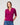 Ribbed Polo Half Sleeve Sweater Raspberry Radiance
