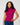Ribbed Mockneck Cap Sleeve Sweater Raspberry Radiance