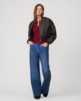 Textured Rib Crewneck Cardigan