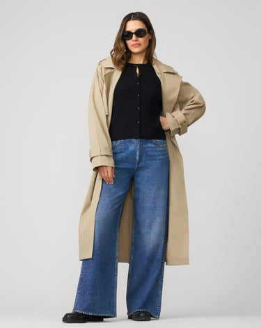 Textured Rib Crewneck Cardigan