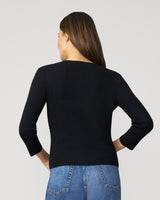 Textured Rib Crewneck Cardigan