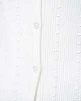 Textured Rib Crewneck Cardigan