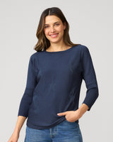 Star Drop Shoulder Tunic Sweater