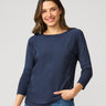 Star Drop Shoulder Tunic Sweater