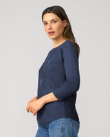 Star Drop Shoulder Tunic Sweater