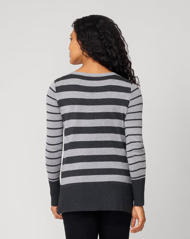 Easy Stripe Tunic Sweater