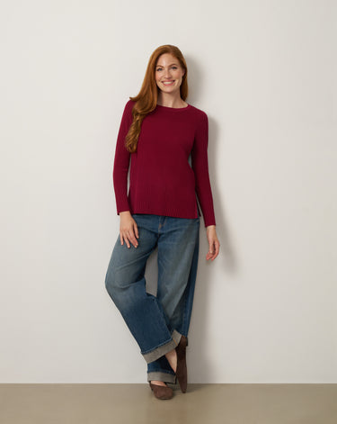 Textured Stitch Tunic Sweater