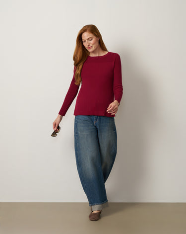 Textured Stitch Tunic Sweater