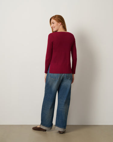 Textured Stitch Tunic Sweater