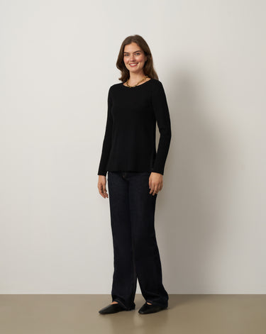 Textured Stitch Tunic Sweater