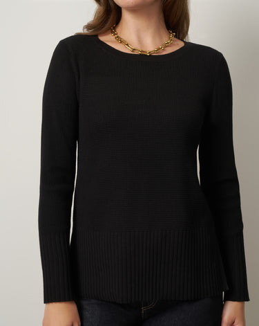 Textured Stitch Tunic Sweater